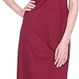 redrose Red Rose Women's Casual Relaxed Cotton Full Length Regular Nighty Slip | Sleeveless Maxi Nightgown | Size M to 2XL | Multicolor | Rani-picture-5