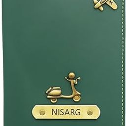 Faux Vegan Leather Customized Passport Cover, Passport Holder for Men, Women & Kids - Travel Accessories Passport Wallet for Trips with Custom Name P009-image-91