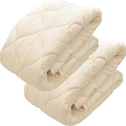 Bed Pad, Single, Set of 2, Washable, Teijin Mighty Top® II, ECO Use, Side Fabric: 100% Cotton, Made in Japan, Filling, Plush, Thickness: Approx. 0.8 inches (2 cm), Antibacterial, Odor Resistant, Dust-image-57