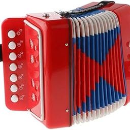 RVM Toys 7 Keys Accordion Musical Instrument Educational and Learning Toy for Kids-picture-0