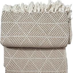 Arvore Cotton Throw Bedcover Super Soft & Breathable | Throw for Living Room, Sofa, Bed, Chair, Picnic & Used for Gift | Throw Blanket Pack of 1 (Beige, Double)-image-86