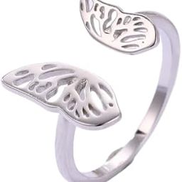925 Sterling Silver Butterfly Shaped Open Ring | Gifts for Women and Girls-image-59