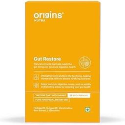 Origins Nutra Gut Restore| Leaky Gut Supplement| Gut lining,GERD, IBS,Constipation relief Herbal Blend with L-Glutamine| Non-GMO| GMP Certified| For Men&Women 28 Veg Capsules (28 Capsule (Pack of 1)-1