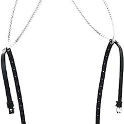 Generic Women Garter Belt Leg Thigh Suspender Waist Body Harness Leather Chain Strap-image-28
