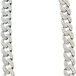 Diamond-Cut Iced Cuban Link Chain Necklace-image-28