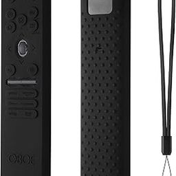 Oboe Silicone Tv Remote Cover Compatible with LG Smart TV Remote LG MR25GA Key Cover Protective Case with Lanyard (G-Black) [Remote NOT Included]-16