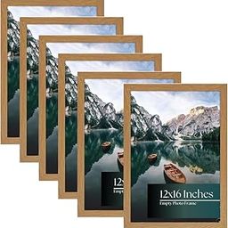 Abhikalpya Art Studio 12x16 Inch Acrylic Photo Frame – Teak Brown Wall Picture Frame with Clear Acrylic Front, Horizontal & Vertical Hanging for Posters, Certificates, Art, and Photos (Pack of 6)-image-35