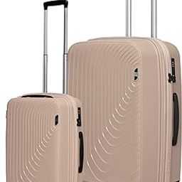 Wanderer Trolley Bags for Travel Set of 2, Travel Bags for Luggage Trolley |Cabin 55cm & Check-in Large 76cm (Champagne Gold) |Cabin Trolley Bags | Polypropylene (PP) 8 Silentrun Wheels Suitcase|-image-9