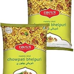 BIKAJI crispy crunchy 100% vegetarian Chowpati bhelpuri open mix &eat now bhelpuri bhel (pack of 2pcs ) each pack 300 grm-image-39
