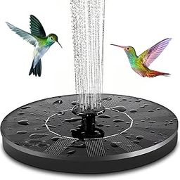 Solar Fountain for Bird Bath,Solar Powered Water Features with 7 Nozzles for The Garden,Floating Solar Pond Pump for Bird Bath,Pool,Patio,Pond,Outdoor and Fish Tank-image-6