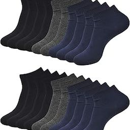 Men's Cotton Calf Socks (Pack of 10) (BL-A-03-Pack 10_Navy-Dark Grey-Black_FS)-picture-18