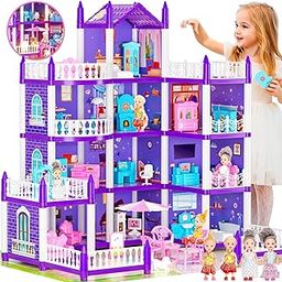 02 Dollhouse Princess Dream Doll House Toys Gift for Girls 02-image-15