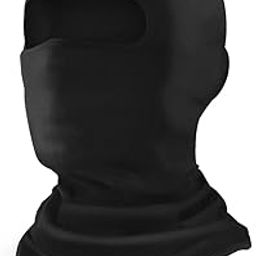 Modiq Polyester Face Mask Balaclava for Men/Women,Summer Cooling Neck Gaiter,UV Protector,Winter Cold Weather Ski Protection,Motorcyle Wind Protection,Face Protection,Dust Protection Black,Free Size-26