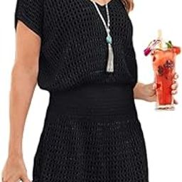 Women Beachwear dress Ladies Beach Bikini swimsuit Dresses Cardigan Swim Wear Lace Beach Cover Up Beachwear-image-20
