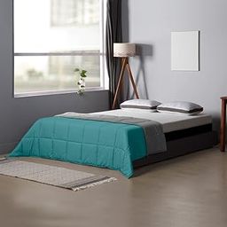Sleepyhead 220 Gsm Microfiber Reversible Comforter (Ocean Blue & Ash Grey, 90"X60"; Single Size), 200 tc-image-38