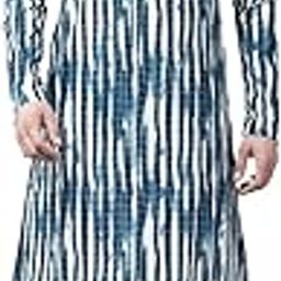 Men Blue Multi Tie and dye Print Design Straight Kurta With Pyjama-image-30