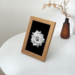 Dev Aastha Gold Table Photo Frame | Single Piece | Size – 5x7 inch | Compact Frame with Plexi Glass for Office Desk & Home Display | Ideal Gift Option-6