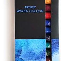 BRUSTRO Artist's Watercolour Paint | Set of 12 Colours X 12ML Tubes | Ideal for Landscape, Portrait, Paper, Painting, Artist, Professional watercolor, Transparent Colors, Painting Dry & Wet, Fine Art-24