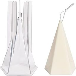 FirstTry Candle Mold I Pentagonal Cone Shape 3D Fondant Silicone Wax Mould I Ring Holder Molds for Handmade Ornament Aromatherapy Plaster, Soap, Clay, Resin Casting, Art Craft Gift Making Tools-picture-6
