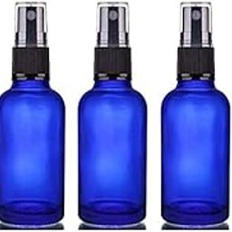 PHARCOS 50 Ml Blue Tiny| Empty|Refillable Glass Bottles With Fine Black Mist Spray For DIY Perfume | Essential Oils | Blends | Aromatic Water | Beauty Products | Easy To Fill And Reuse Pack of 2-picture-38