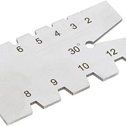 Club Bollywood®Screw Metric 30 Degree Grinding Gage Inspection Tools S/S|||• |1 Piece-15