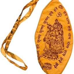 TATVALOK Jap mala Bag | Gomukhi Hare rama Hare Krishna Bag | Saffron Cotton Bag for Japa Mala | Prayer Beads Bag, Chanting Prayer Bag-image-86