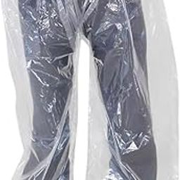 RP MALL Disposable Waterproof Plastic Pants Cover – Full-Length Clear Protective Trousers for Rain, Dust & Messy Work – Unisex, One Size Fits Most Multicolour-image-31