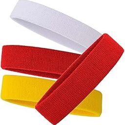 R-LON Workout Headband for Women & Men - Moisture Wicking & Non-Slip Exercise Hairband or Sports Sweatband -Ideal for All Sports Like Tennis, TT, Badminton, Running and Yoga (4 PC) a78-image-76