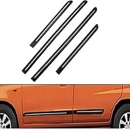 SHOPONE Car Door Beading Black Colour with Half Crome Line (Set of 4 Pcs) Compatible with Ford Figo-picture-23