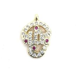 South Indian Lord Murugan Subrahmanya Tamil Om Impon/Panchaloha/Five Metals Locket/Dollar/Pendant with AD Stones For Women, Men, Girls and Boys (P121) (P121)-image-83