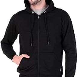 Men's Zipper Sweatshirt | Cotton Fleece | Relaxed Fit Hoodie-picture-13