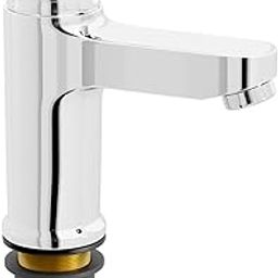 Pixaflo Fission Brass Chrome Finish Hot & Cold Single Lever Basin Mixer Tap Faucet with 450 mm Long Braided Hoses (Chrome)-15