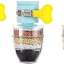 KEJIH Faucet Water Filters Home Kitchen Tap Filter Multilayer Clean Purifier Filter Cartridge Five Layer Water Filter (Tap filter multilayer (3Pcs) (50))-image-73