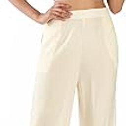 Sarose Women's Relaxed Rayon Flared Palazzo-image-8