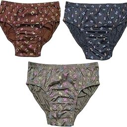 Women Underwear Combo/Cotton Inner wear Multicolour/Hipster for Ladies/Women Cotton Soft Printed Sexy Panty Briefs/Super Soft Fabric/Stitched Inner Elastic Everyday use/ (Pack of 3)-5