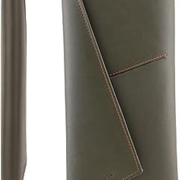 Passport Holder for Men/Women - Pure Leather Passport Cover for Travel - Waterproof Mens Accessories Passport Bag - Boarding Pass/Passport Wallet for Family (Green)-image-33
