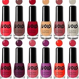 Volo Boss of Gloss Nail Polishes Set of 12 Pcs Infinite Collection(Red, Nude, Red, Nude, Tan, Nude, Corals, Wine, Pink, Plum, Coral, Pink) 60 ML-9