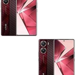 (Pack of 2) Compatible with Vivo V29e Transparent Skin Back Skin Carbon Fiber 3D Skin Sticker/Vinyl wrap/Protective Film Mobile Skin by Candeal Mizhan (Only Back)-image-48