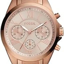 Fossil Fashion Analog Rose Gold Dial Women's Watch-BQ3036 Stainless Steel, Rose Gold Strap-image-2