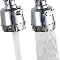 FITVERT Tap Extendor For Kitchen Sink | 360° Rotatable Splash Filter Faucet With 3 Modes | Tap Extender For Wash Basin/Bathroom | Tap Water Filter | Tap for Saving Water - Short, Silver-17