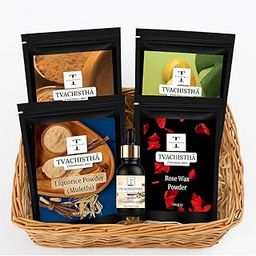Tvachistha The Radiance Ritual Gift Hamper | Natural Skin & Hair Care Gift Set | Herbal Powders & Essential Oils | For Women & Men | Handmade Gifting Box-image-9