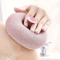 Xariya Loofah for Bathing, Body Scrubber for Bathing, Body Wash Scrubber, Sponge Scrub for Body, Body Cleaning Scrubber, Bathing Loofah for Women (Multicolor) (Pack of 2)-image-66