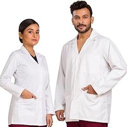 Hospriqs full Sleeves Unisex Lab Coat - White (Small)-picture-17