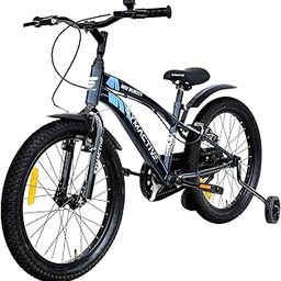 Amazon Brand - Symactive Mini Wonder, 20T Single Speed Kids Cycle/Bicycle/Bike, V-Brakes, Frame Size: 11.5 inch, Age: 5-12 Yr, Steel Rim (Dark Blue, Unisex)-32
