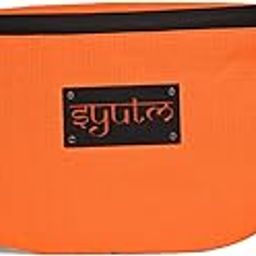 Unisex Waist Pack Travel Handy Hiking Zip Pouch Elegant Style Document Money Phone Belt Sport Bag Bum Bag for Men and Women Nylon Adjustable Strap (Bright Orange)-image-83