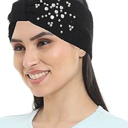 Studded Acrylic Woolen Skull Stretch Headband/Ear Warmer/Cap/Hair Accessory for Women & Girls for Winters-image-41