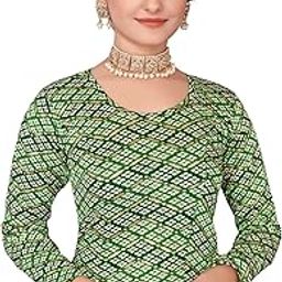 women blouseWINTER WEAR FULL LENGTH and FULL SLEEVES STRETCHABLE BLOUSE (36, green)-image-71