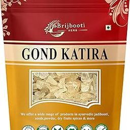 BrijBooti Gond Katira Pure Organic Edible Gum-(250 Gr) | A Grade | Tragacanth Gum Crystals | Kathila Gum | High Cooling Properties | 100% Natural | Astragalus Gummifer | FSSAI, GMP, ISO Certified-1