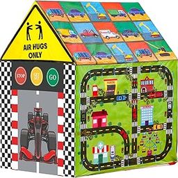 Zest 4 Toyz Hut Type Kids Toys Jumbo Size theme play theme tent house for kids Boys and Girls (Racing Car Tent) Multi color-image-65