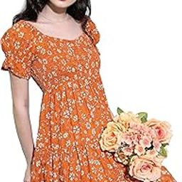 Women's Short Sleeves Round Neck Printed Dresses | Stylish Dresses | Casual Dresses-image-3
